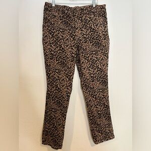 Terra & Sky Animal Print Pants - Brown and Black Size 14